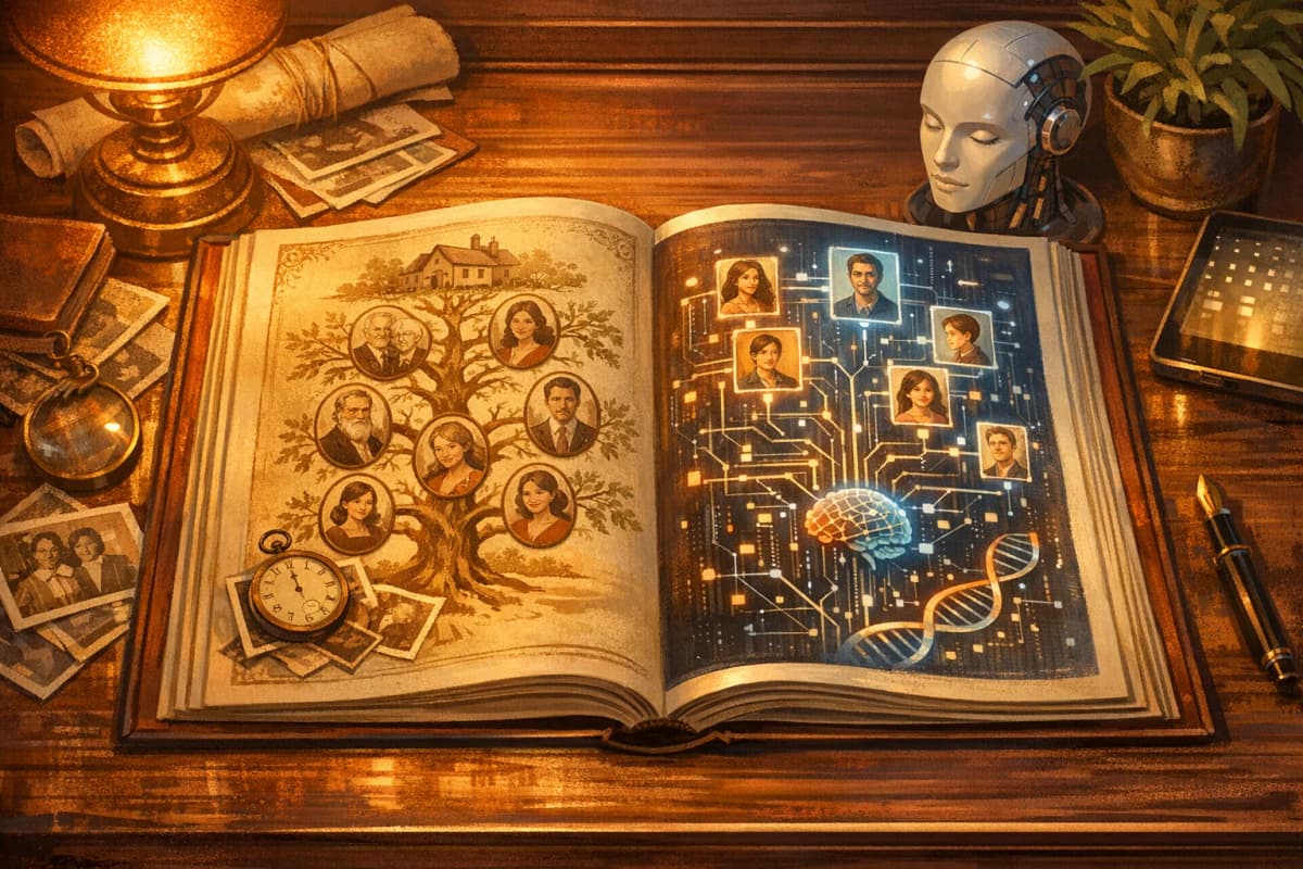 IA generative et genealogie : le guide complet pour preserver votre histoire familiale