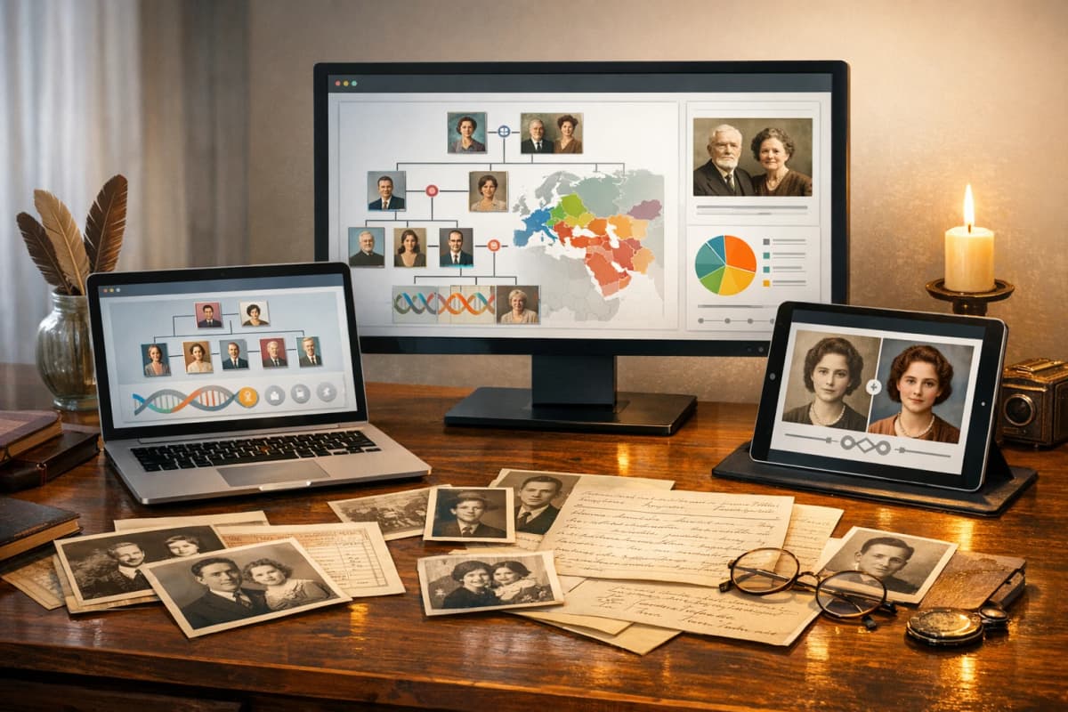 Les meilleurs outils d'IA pour la genealogie en 2026 : comparatif complet